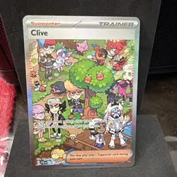 Pokemon TCG Paldean Fates Clive Sir Special Illustration Card 236/091 NM - Image 1