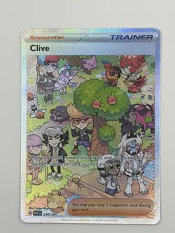 Pokemon TCG Paldean Fates Clive Sir Special Illustration Card 236/091 NM - Image 2