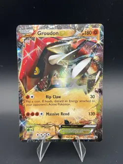 Pokemon TCG Groudon EX XY42 Black Star Promos LP - Image 1