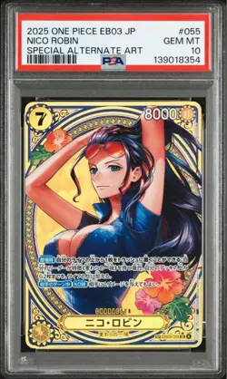 PSA 10 Nico Robin EB03-055 SP Alt Art SR Heroines Edition One Piece Card Japan - Image 1
