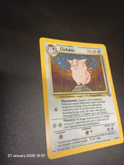 Clefable 1/64 Holo Rare Unlimited Jungle Set 1999 - Pokemon Card TCG (NM) - Image 1