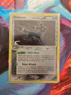 Pokemon TCG EX Delta Species Umbreon 17/113 Holo Rare HP - Image 1
