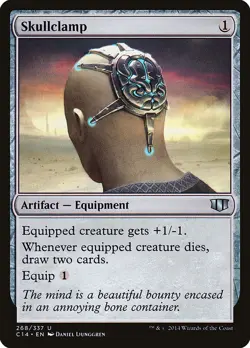 MTG Magic the Gathering Skullclamp (268/397) Commander 2014 LP - Image 1