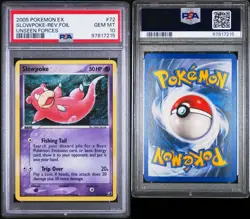 Pokemon Slowpoke EX Unseen Forces Reverse Holo #72 PSA 10 Gem Mint - Image 3