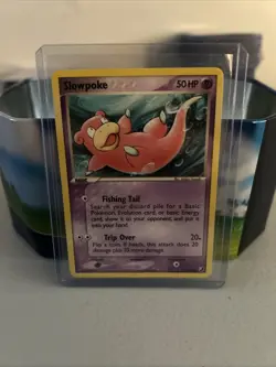 2005 Pokemon HOLO Slowpoke #72/115 RARE Ex: Unseen Forces Expansion Stamped!! - Image 1