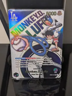 Monkey.D.Luffy(010) Dodgers x One Piece EB02-010 One Piece Promotion NM Card - Image 1