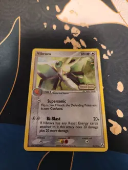 Vibrava 46/92 Legend Maker Reverse Holo Stamped Pokemon Trading Card Game - Image 1