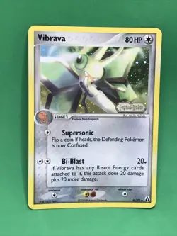 Vibrava #46/92 Stamped Pokemon TCG Reverse Holo EX Legend Maker NM - Image 1