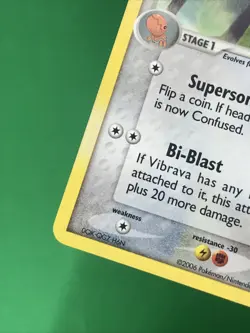 Vibrava #46/92 Stamped Pokemon TCG Reverse Holo EX Legend Maker NM - Image 3
