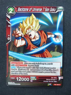 Backbone of Universe 7 Son Goku - Dragon Ball Super Cards #AS - Image 1