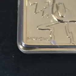 PIKACHU 23K Gold Plated Trading Card - 1999 Burger King Promo Pokemon - Image 2