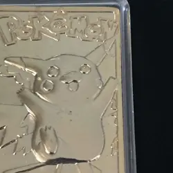 PIKACHU 23K Gold Plated Trading Card - 1999 Burger King Promo Pokemon - Image 4