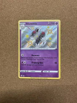 Alcremie SV058/SV122 Shining Fates NM Shiny Holofoil Rare Pokemon Card - Image 2