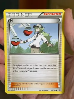 POKEMON N SUPPORTER 92/101 UNCOMMON NOBLE VICTORIES LP CARD - Image 1