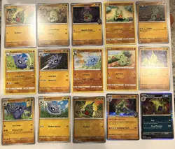 Lot Of 15 Larvitar Pupitar and Tyranitar Pokemon Cards - Image 1