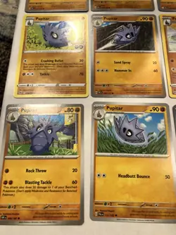 Lot Of 15 Larvitar Pupitar and Tyranitar Pokemon Cards - Image 2