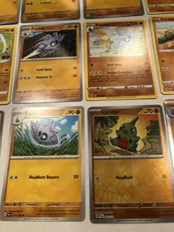 Lot Of 15 Larvitar Pupitar and Tyranitar Pokemon Cards - Image 3