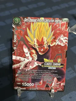 Glory Obsessed Prince of Destruction Vegeta 2018 Championship Event Card P-063 - Image 1