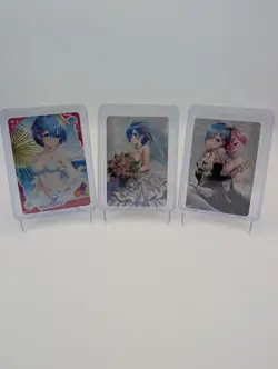 Rem, Re:Zero Waifu Cards Goddess Story Senpai Doujin Anime girl CCG Waifu Cards - Image 1
