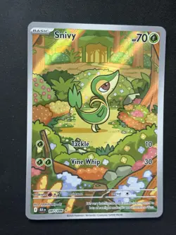 Pokemon TCG Snivy IR Black Bolt English Holo Card 087/086 Pack Fresh/Mint - Image 1