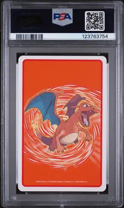 2004 POKEMON FIRERED VERSION PLAYING CARDS QUEEN OF DIAMONDS LAPRAS PSA 8 - Image 2