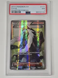 AZ 117/119 XY Phantom Forces Full Art Trainer Card - NM PSA 7 - Image 1