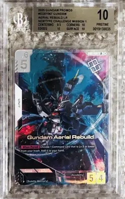 Gundam Card Game Aerial Rebuild Newtype Tournament Winner BGS 10 - Image 1
