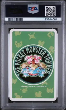 1996 POKEMON GREEN VERSION PLAYING CARDS 4 OF HEARTS #144 ARTICUNO PSA 10 - Image 2