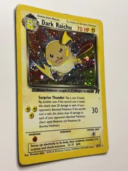 Dark Raichu 83/82 Team Rocket WoTC Holo Rare HP - SWIRL - Pokemon Card - Image 2