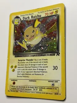 Dark Raichu 83/82 Team Rocket WoTC Holo Rare HP - SWIRL - Pokemon Card - Image 3