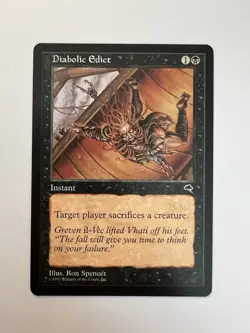 Diabolic Edict - MTG Tempest -NM - Image 1