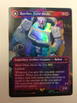 Ratchet Field Medic Shatterd Glass Foil Magic The Gathering Wizard MTG Used - Image 1