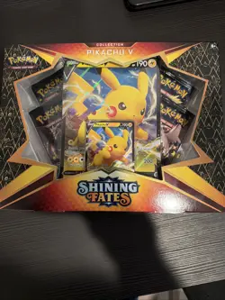 Pokemon Pikachu v Shining Fates Collection Box Sealed 2021 - Image 1