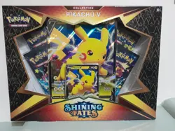 Pokemon Shining Fates Pikachu V Collection Box New & Sealed features 4 x booster 820650808692 - Image 1