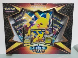 Pokemon Shining Fates Pikachu V Collection Box New & Sealed features 4 x booster 820650808692 - Image 2