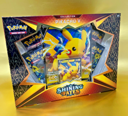2021 POKEMON PIKACHU V COLLECTION BOX SHINING FATES NEW FACTORY SEALED Rare - Image 1