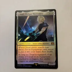 Magic MTG Final Fantasy Cloud,Midgar Mercenary #10 *FOIL* Prerelease Promo 2025 - Image 2