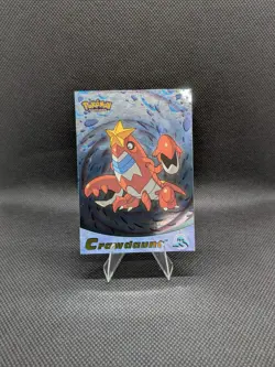 Pokemon Advanced Vintage Crawdaunt Card 28 Topps Card Foil - Image 1