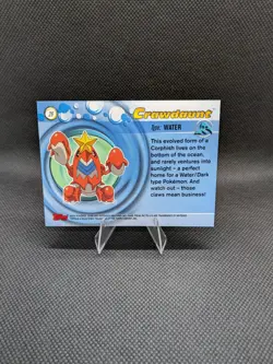 Pokemon Advanced Vintage Crawdaunt Card 28 Topps Card Foil - Image 2