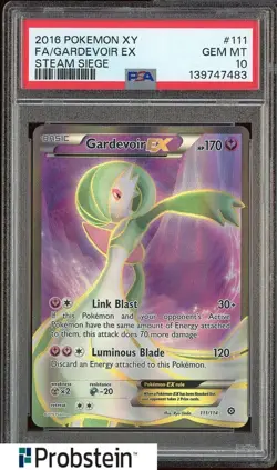 2016 Pokemon XY Steam Siege #111 FA Gardevoir EX PSA 10 GEM MINT - Image 1