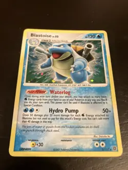 Pokemon TCG Blastoise LV. 52 Secret Wonders Rare Holo Lightly Played 2/132 - Image 2