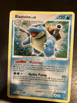 Pokemon TCG Blastoise LV. 52 Secret Wonders Rare Holo Lightly Played 2/132 - Image 3