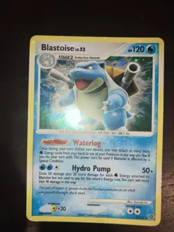 Pokemon TCG Blastoise LV. 52 Secret Wonders Rare Holo Lightly Played 2/132 - Image 5