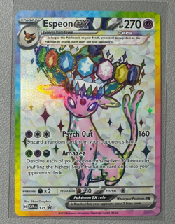 Pokemon Prismatic Evolutions Espeon ex 175 SVP175 Figure Collection Promo 2 - Image 1