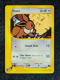 2003 Pokemon EEVEE #54/144 Skyridge Common Colorless Vintage English - Image 1