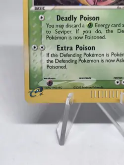 Pokemon TCG Seviper EX Sandstorm 11/100 Holo Rare! WOTC Vintage 2003! - Image 4