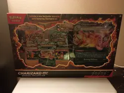 Pokemon Charizard ex Special Collection Sealed Box Etched Foil Promo Booster - Image 1