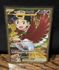 Pokemon TCG - Ethan’s Ho-Oh ex 239/182 - Destined Rivals Gold Hyper Rare - NM - Image 1