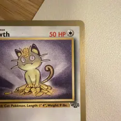 Meowth Gold Bordered Promo Jungle 56/64 LP English Pokemon - Image 4