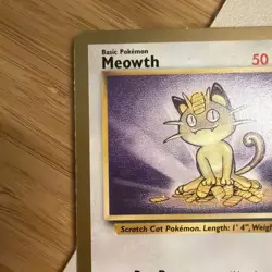 Meowth Gold Bordered Promo Jungle 56/64 LP English Pokemon - Image 5
